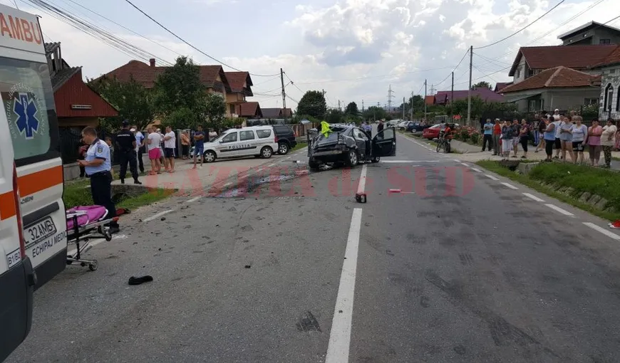 Accident grav în Vâlcea. O femeie a murit, iar alte trei persoane au fost rănite