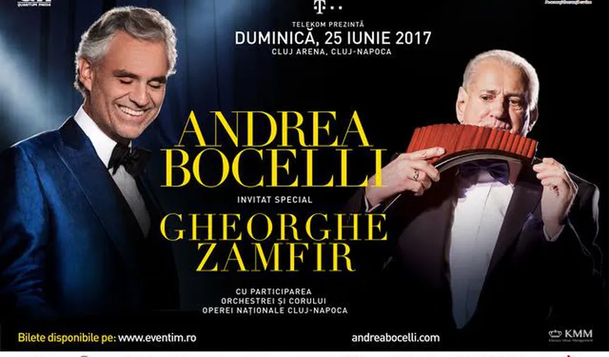 Andrea Bocelli şi Gheorghe Zamfir: Duetul Zeilor