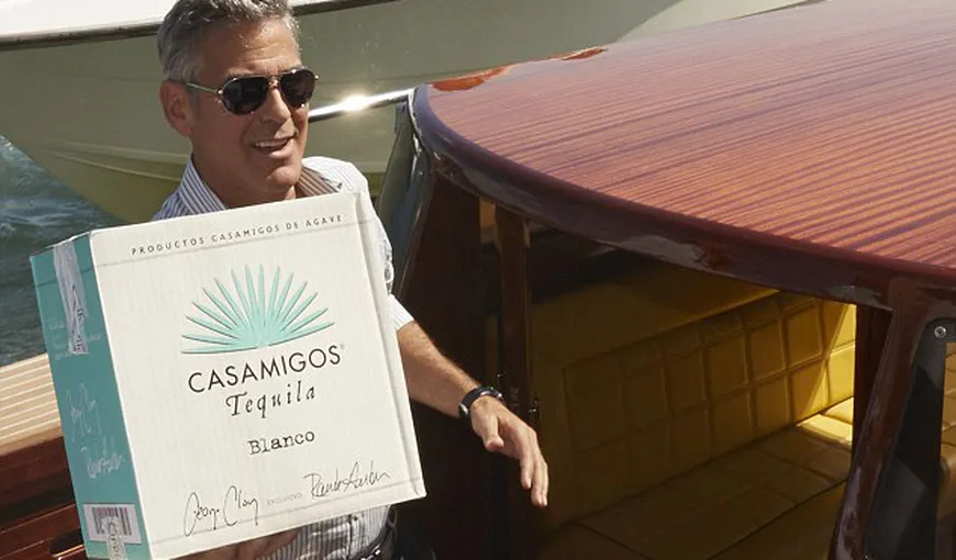 George Clooney a dat lovitura! Îşi vinde brandul de tequila pentru 1 miliard de dolari