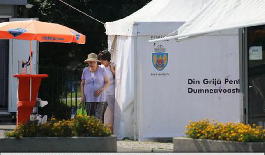 Gabriela Firea: Au fost montate corturi anticaniculă în zonele aglomerate din Capitală