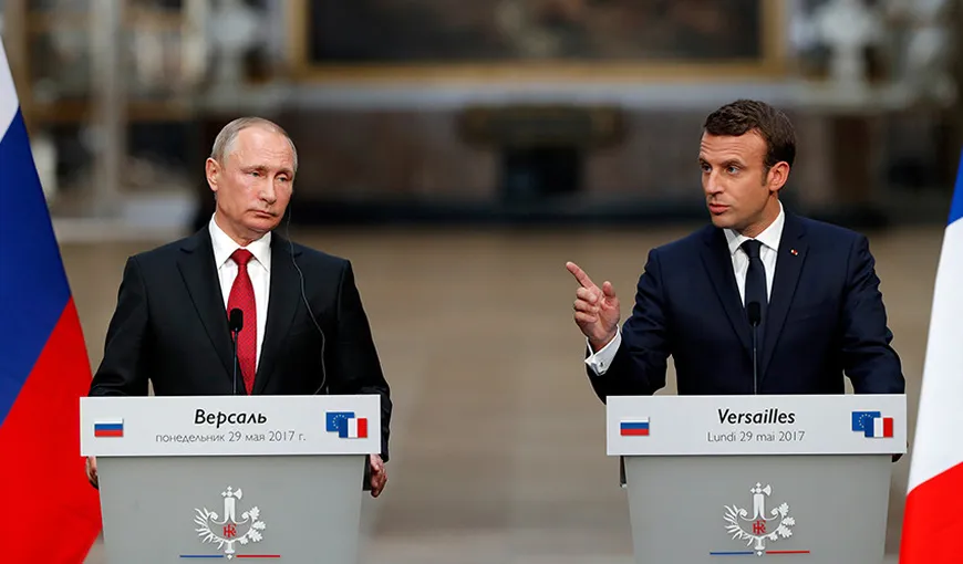 Kremlinul, supărat pe Macron pentru că ar fi spus că Rusia este un agresor în regiunea Donbas