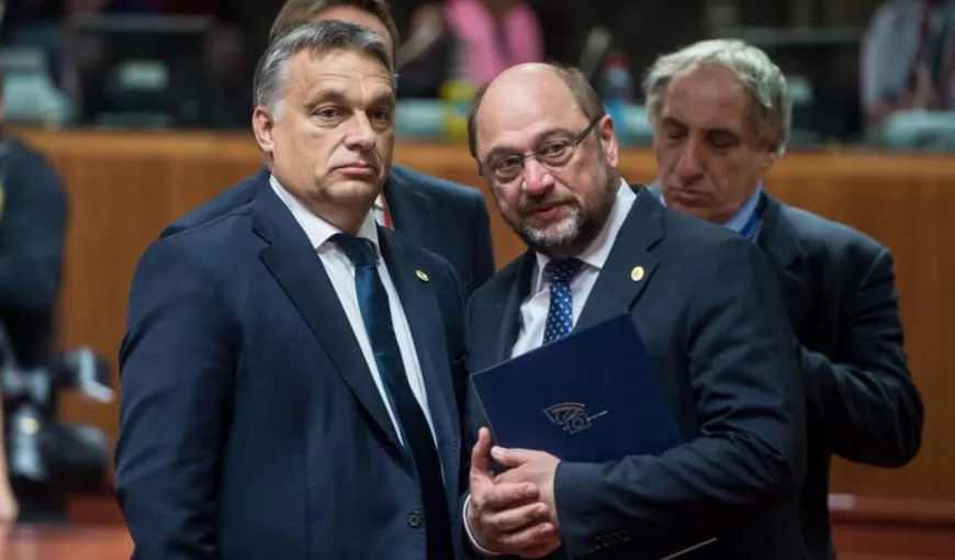 Martin Schulz îl avertizează pe Viktor Orban: Cine nu primeşte refugiaţi nu primeşte nici subvenţii