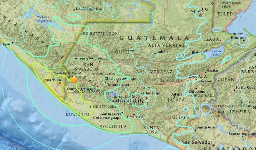 Seism puternic, de 6.8 pe Richter, în Guatemala