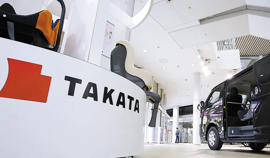 Takata, producătorul japonez de airbag-uri care are trei fabrici şi în România, a depus documentele pentru faliment