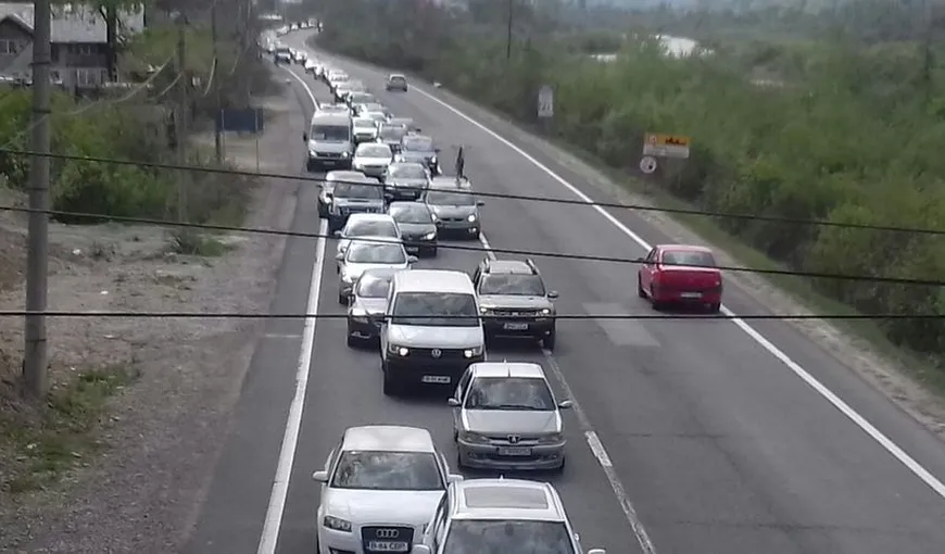 Se intensifică traficul rutier pe DN1, spre Braşov