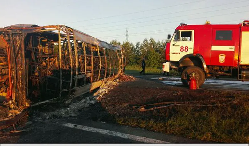 Accident de autocar în Rusia: 13 morţi