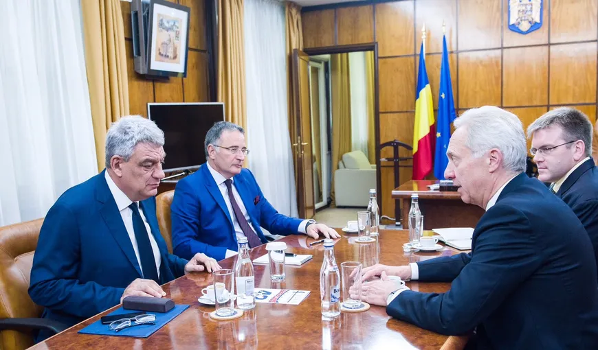 Premierul Mihai Tudose s-a întâlnit la guvern cu ambasadorul SUA în România, Hans Klemm: România oferă un mediu de afaceri prietenos