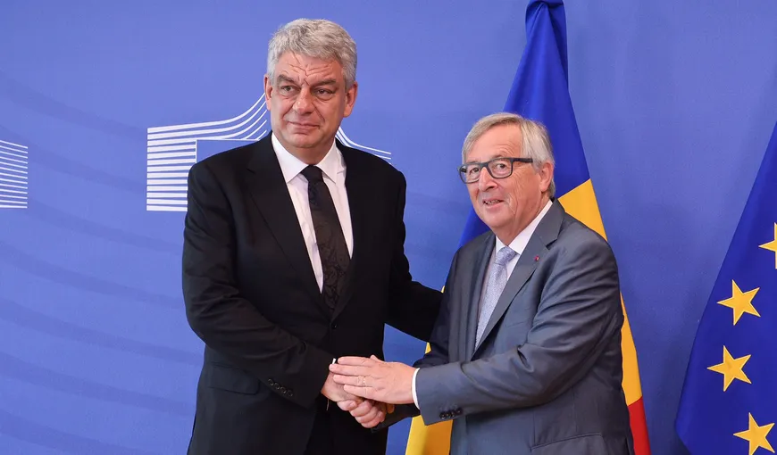Guvernul a anunţat pentru joi o convorbire a premierului Tudose cu preşedintele Comisiei Europene, Jean-Claude Juncker