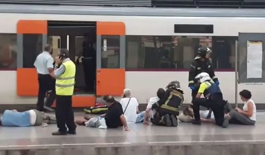 Accident feroviar la Barcelona, la intrarea în Gara Francia. Sunt 48 de răniţi, între care şi un român VIDEO
