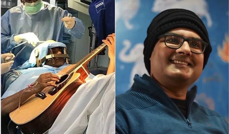 Performanţă miraculoasă. Un muzician a cântat patru ore la chitară, în timp ce era operat pe creier VIDEO