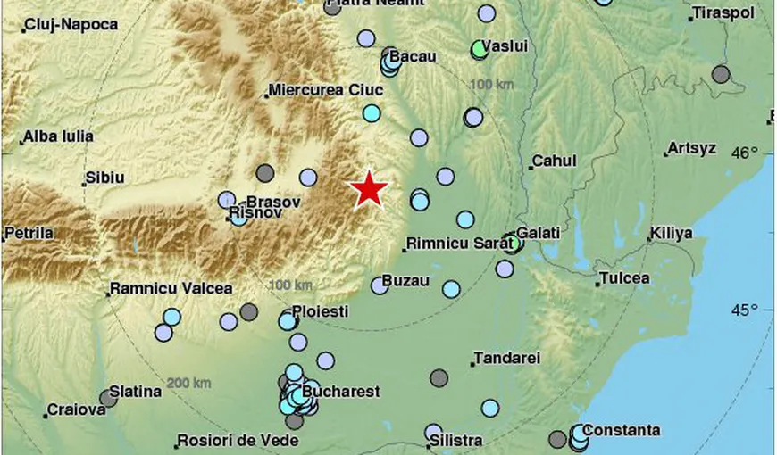 Cutremur în zona Vrancea, marţi seara. Este cel mai mare înregistrat în luna iulie
