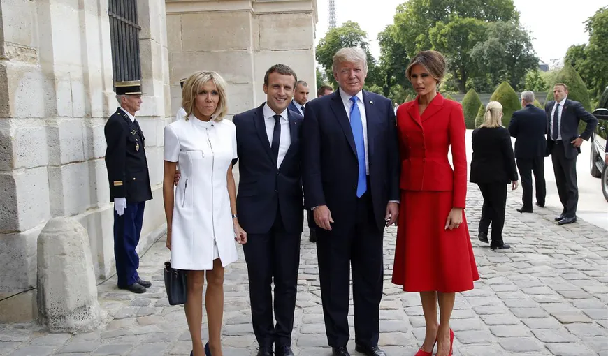 Donald Trump a i-a făcut complimente „îndrăzneţe” Primei Doamne a Franţei. Ce i-a spus preşedintele american