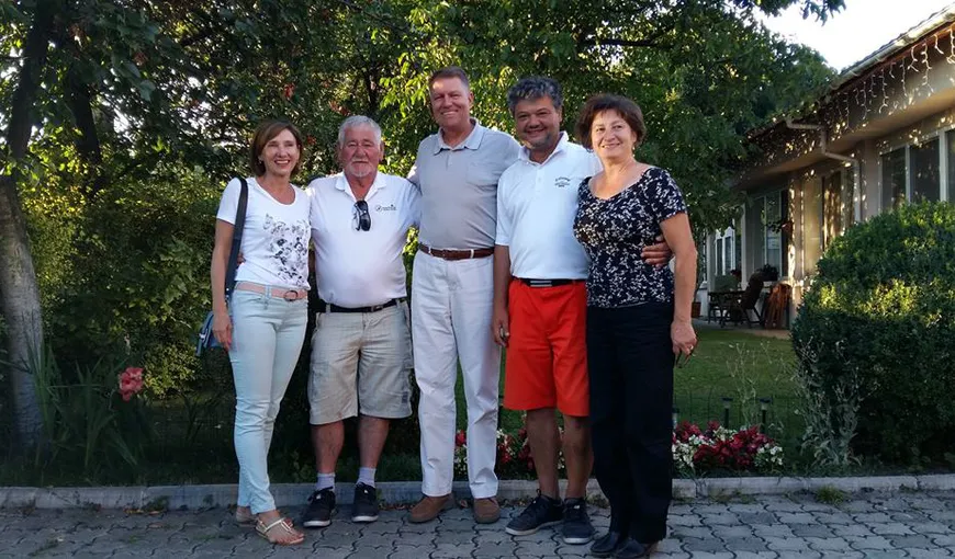 Klaus Iohannis şi soţia sa, Carmen, au vizitat un club de golf din Cluj