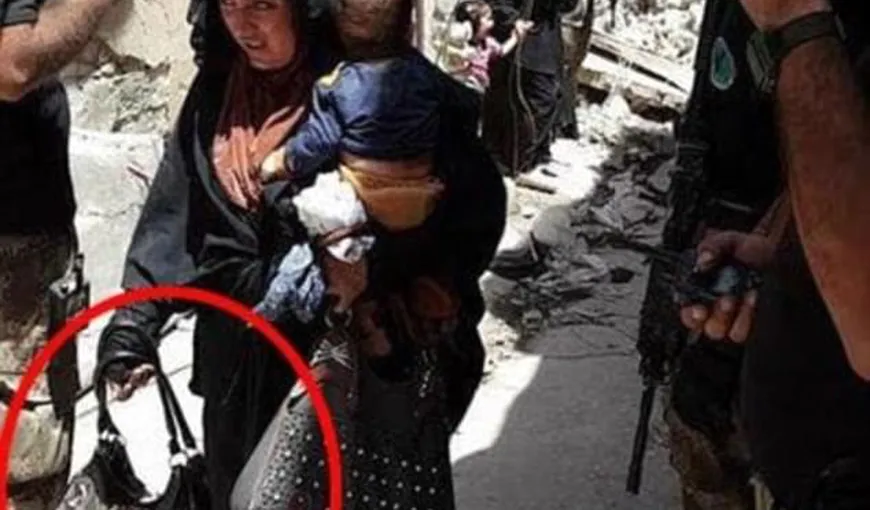 O islamistă sinucigaşă s-a detonat cu bebeluşul ei, în Mosul