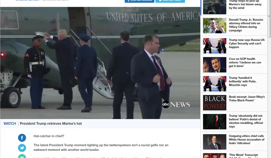 Un gest făcut de Donald Trump a ajuns VIRAL pe Internet VIDEO