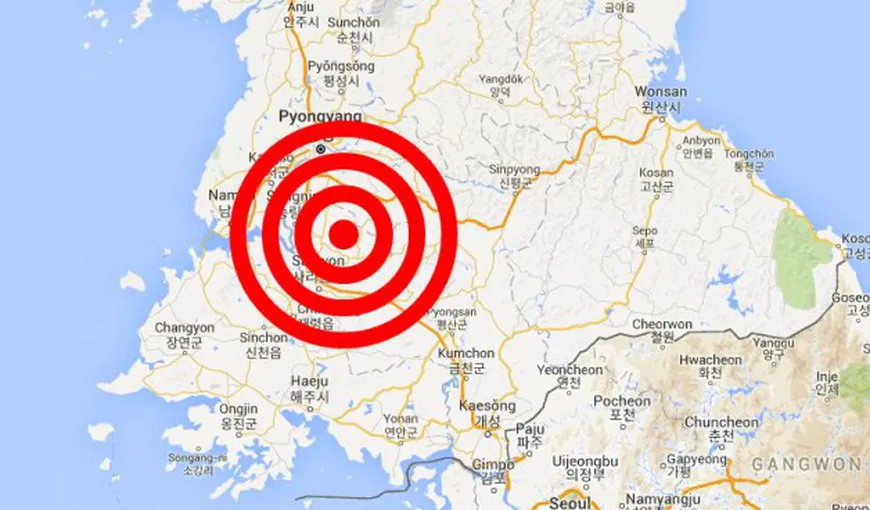 Seism puternic, de 6.0 pe Richter, în Coreea de Nord. Pentagonul precizează că nu e vorba despre un test nuclear