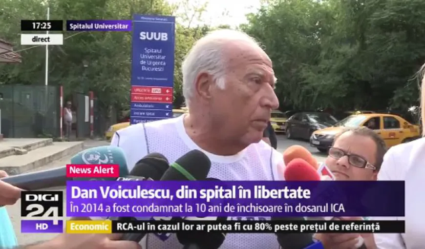 Motivarea Tribunalului Bucureşti: Legea nu prevede obligaţia recuperării prejudiciului în cazul liberării lui Dan Voiculescu