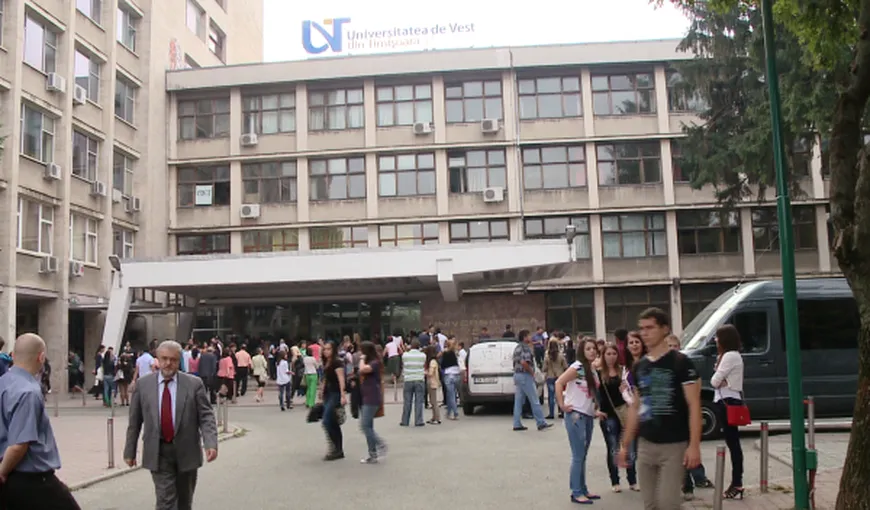 Universitatea de Vest din Timişoara, peste 2.000 de locuri la buget. Cazare gratuită în cămine pentru cei care vor susţine admiterea