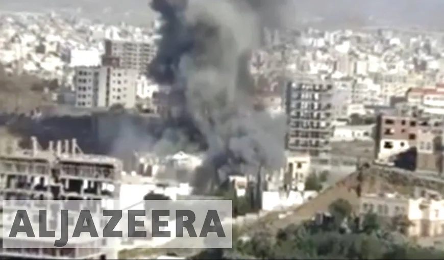 Zeci de morţi într-un atac aerian asupra capitalei Yemenului
