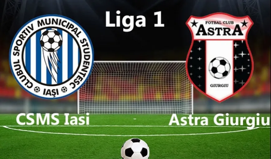 Astra Giurgiu – CSM Poli Iaşi 0-0: Surpriză în Liga 1