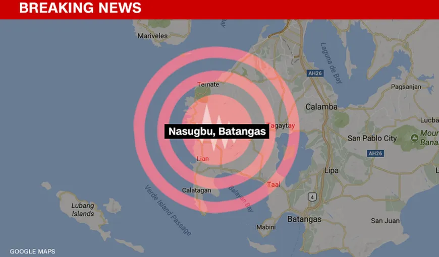 Seism puternic în Filipine, de magnitudine 6.6. Cutremurul a fost resimţit şi la Manila
