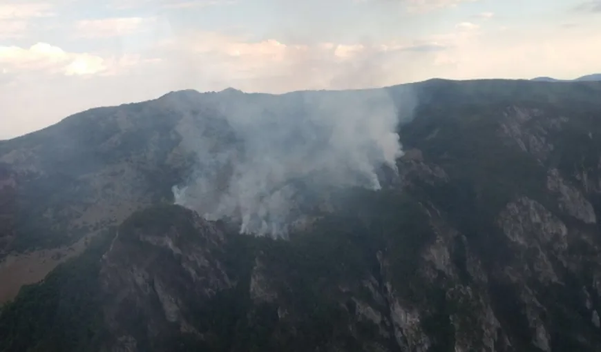 Ploaia a stins incendiul din Parcul Naţional Domogled – Valea Cernei