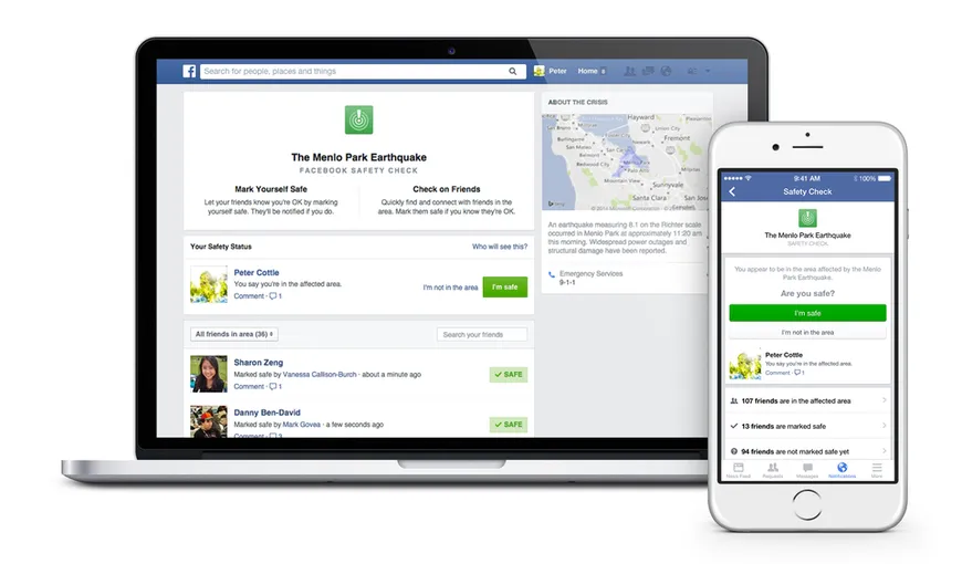 Facebook a decis: Funcţia „Safety Check” trebuie să fie mai vizibilă şi mai uşor de accesat