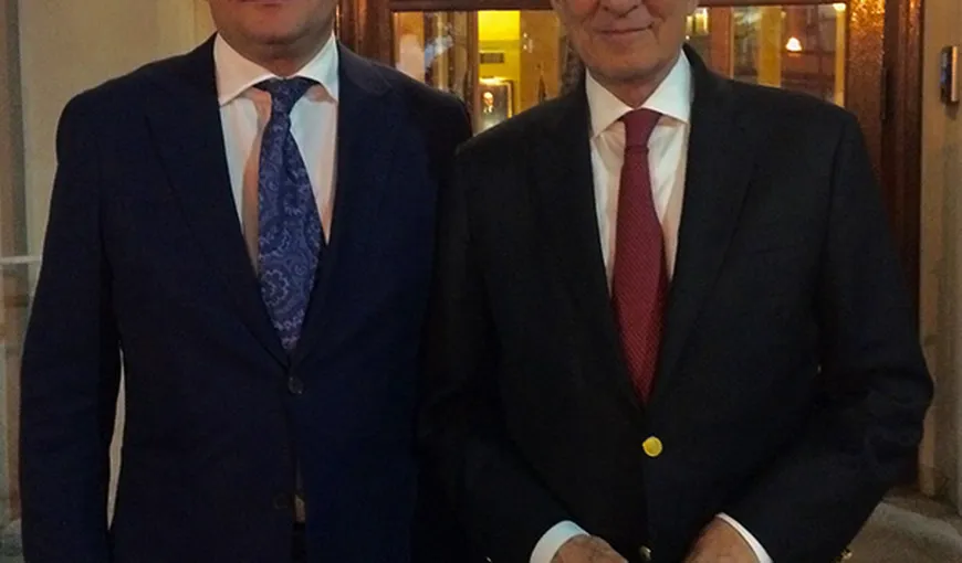 George Maior, ambasadorul României la Washington, s-a întâlnit cu fostul director CIA, James Woosley Jr.