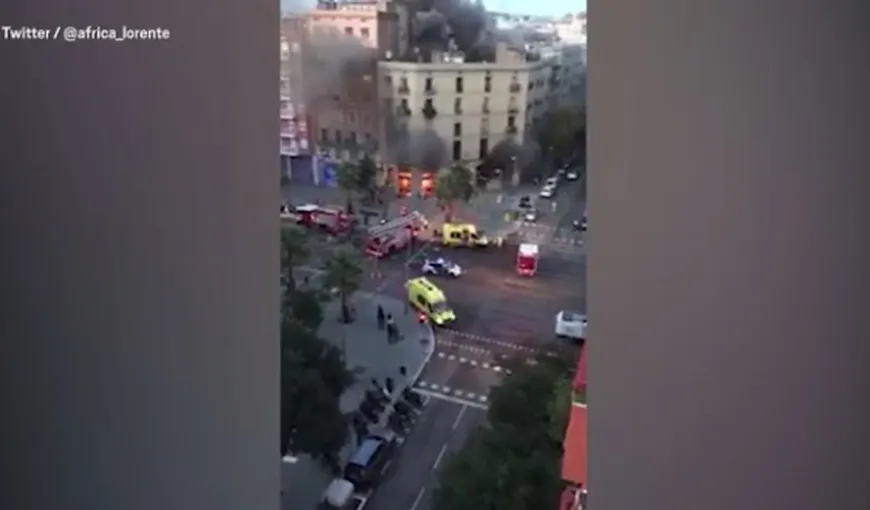 Explozii puternice la o brutărie din Barcelona. Cel puţin 21 de persoane au fost rănite VIDEO