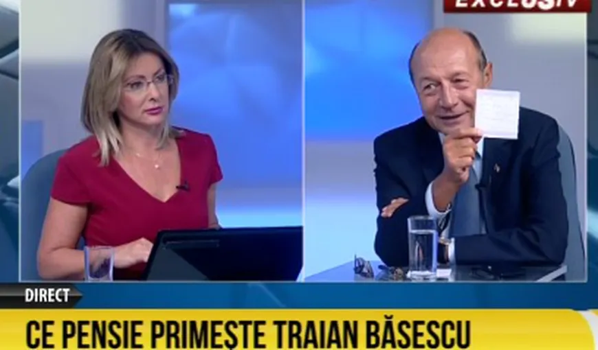 Traian Băsescu a dezvăluit ce pensie are după peste 44 de ani de muncă