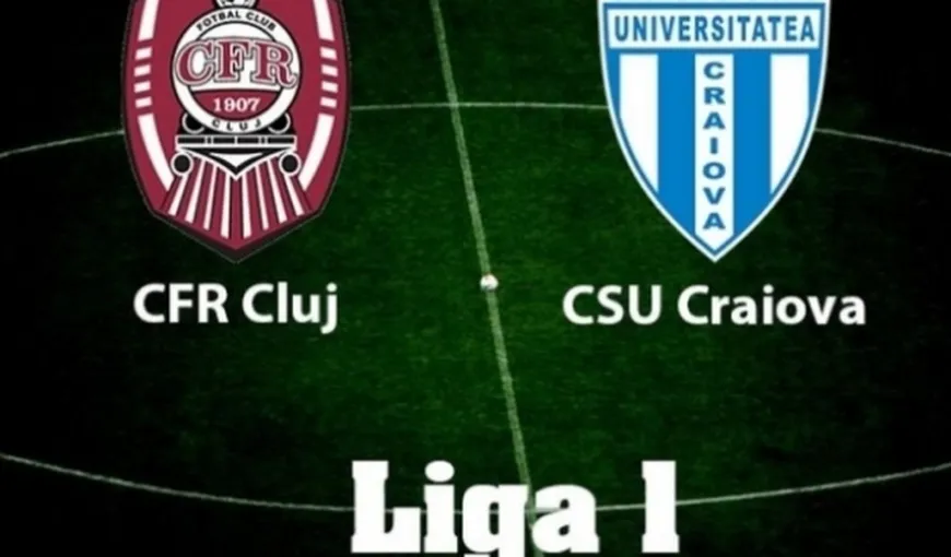 CFR Cluj – CSU Craiova 2-1: Crăciunescu critică dur arbitrajul! CLASAMENT LIGA 1