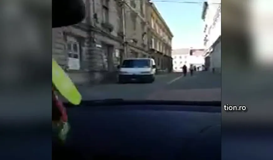 Imagini şocante în Timişoara. Cursă nebună în zona pietonală a oraşului VIDEO
