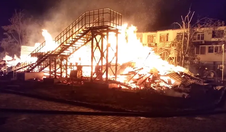 Incendiu la o tabără din Odessa. Cel puţin 2 copii au murit, iar un altul este dat dispărut VIDEO