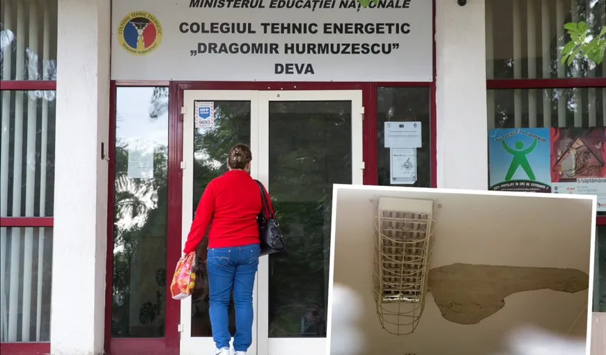 A fost deschis dosar penal în cazul tavanului prăbuşit la şcoala din Deva