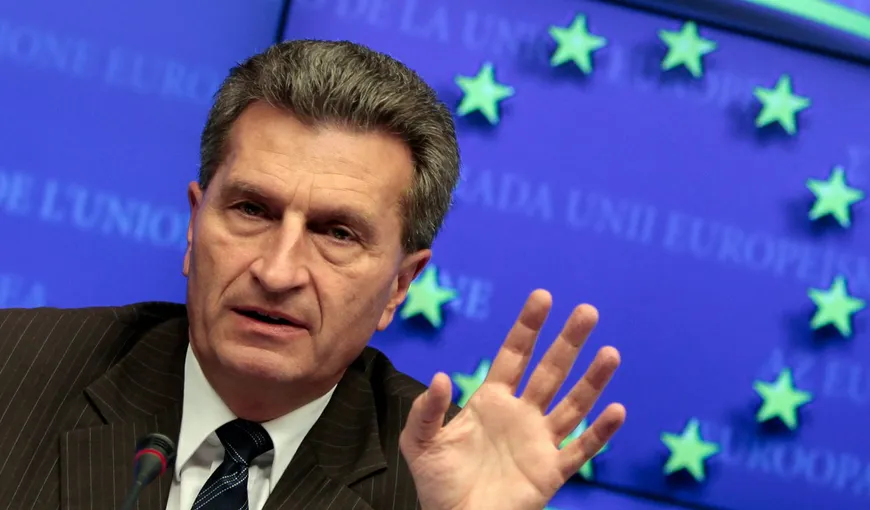 Oettinger, la Bucureşti: Statul de drept este cheia. Aşteptăm o preşedinţie de succes a României la Consiliul UE