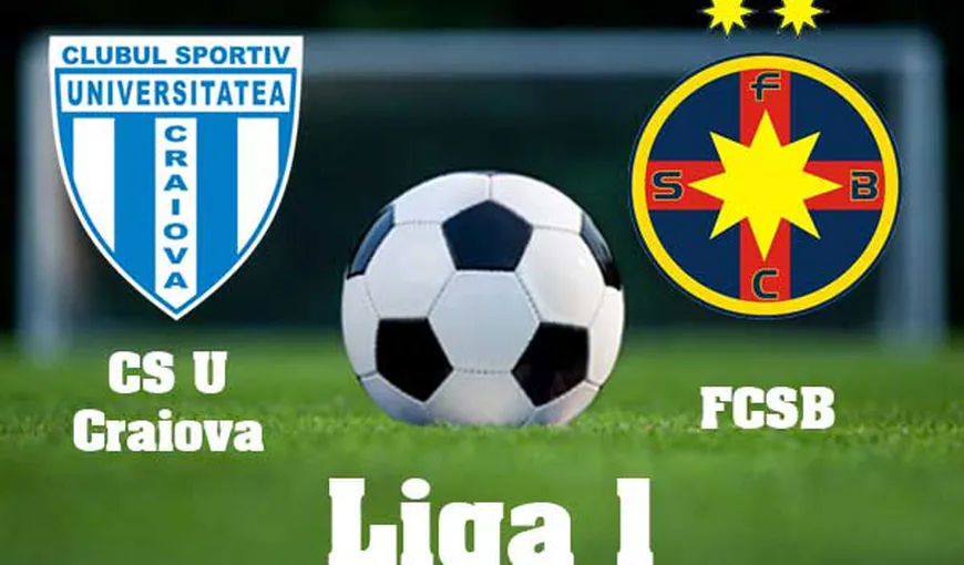 CSU CRAIOVA – FCSB 2-5 şi Steaua detronează CFR Cluj din fruntea Ligii 1