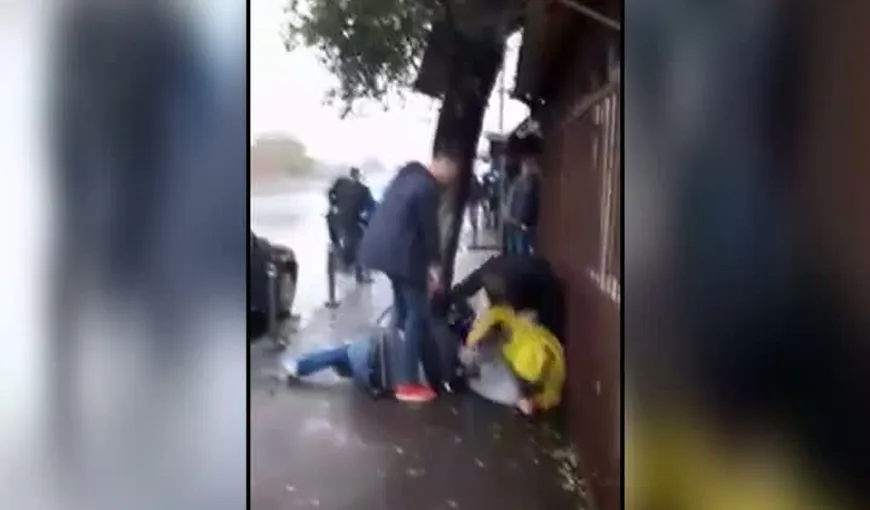 Imagini spectaculoase cu poliţişti în civil care prind în flagrant doi hoţi VIDEO