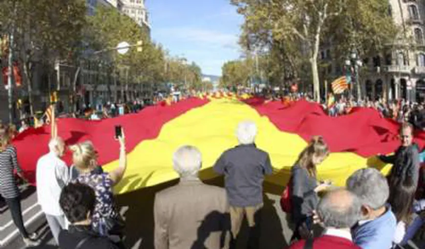 Peste 950.000 de persoane la manifestaţia de la Barcelona pentru unitatea Spaniei