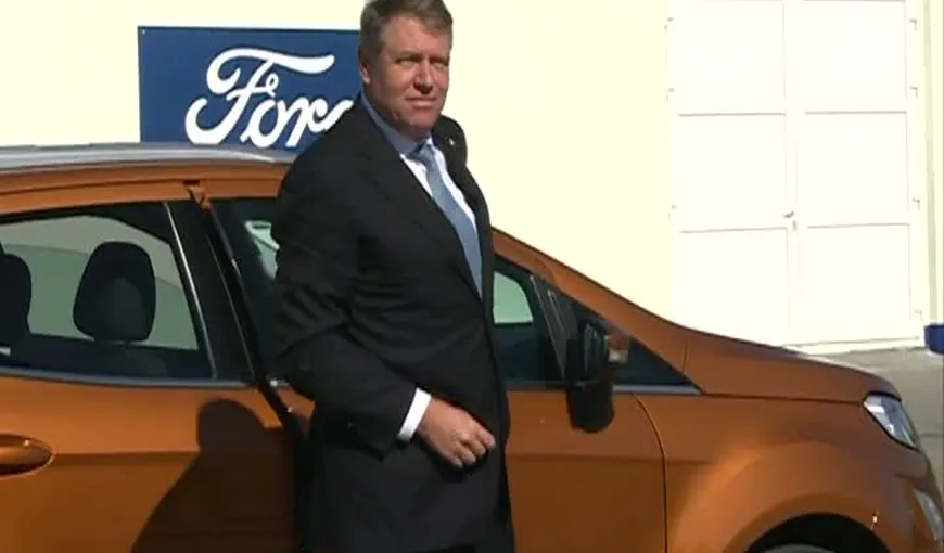 Klaus Iohannis a făcut un drivetest cu noul Ford EcoSport