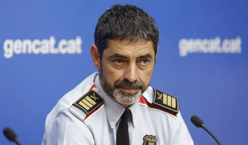 Şeful Poliţiei din Catalonia şi alţi responsabili au fost pus sub urmărire penală pentru „rebeliune”