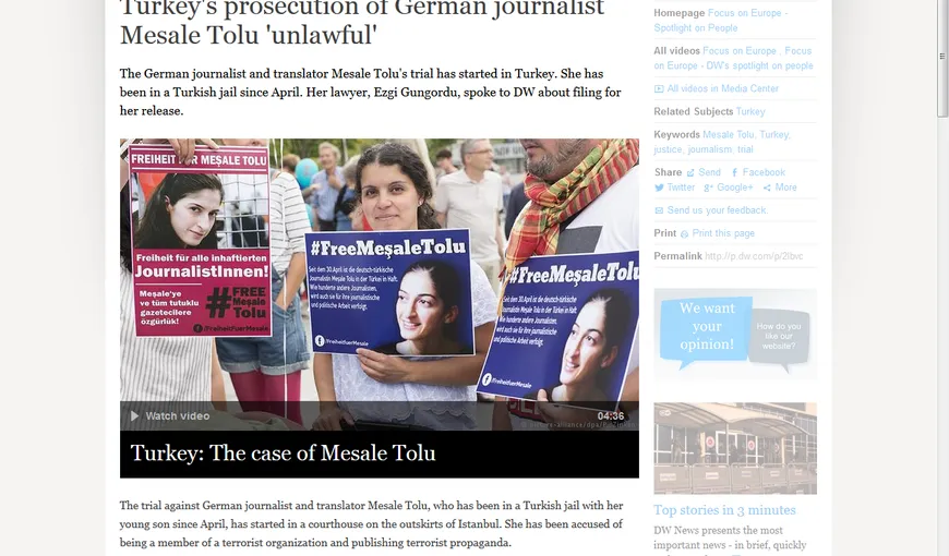 Jurnalistă germană, arestată pentru terorism