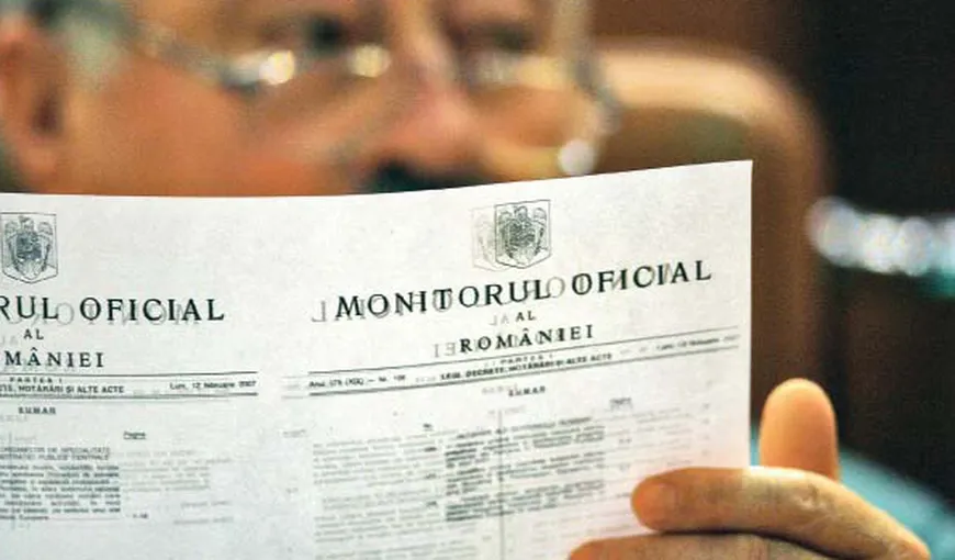 Proiectul legislativ pentru trecerea Monitorului Oficial în subordinea Camerei Deputaţilor, votat de Senat