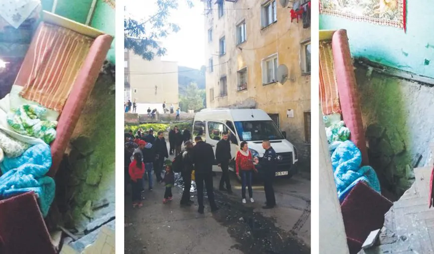 Persoanele evacuate din blocul social din Lupeni vor fi mutate într-o altă clădire