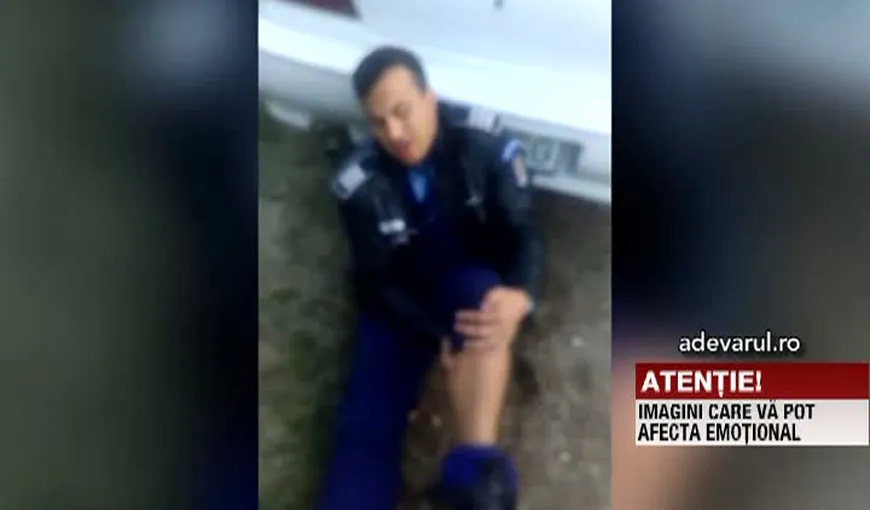 Patru tineri i-au rupt piciorul unui poliţist. Patru persoane arestate, una sub control judiciar