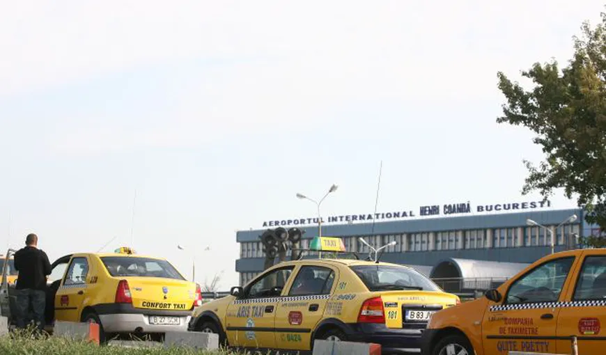RAZIE la Aeroportul Otopeni. Zeci de taximetrişti, verificaţi şi amendaţi de poliţişti