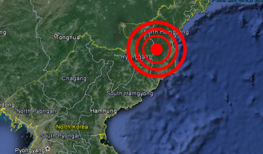 Seism în Coreea de Nord. Poligonul nuclear se află în apropiere de zona producerii cutremurului