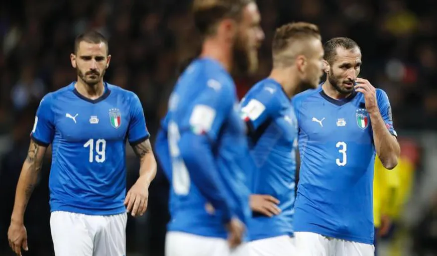 ŞOC în FOTBAL. Italia ratează primul Mondial după 60 DE ANI
