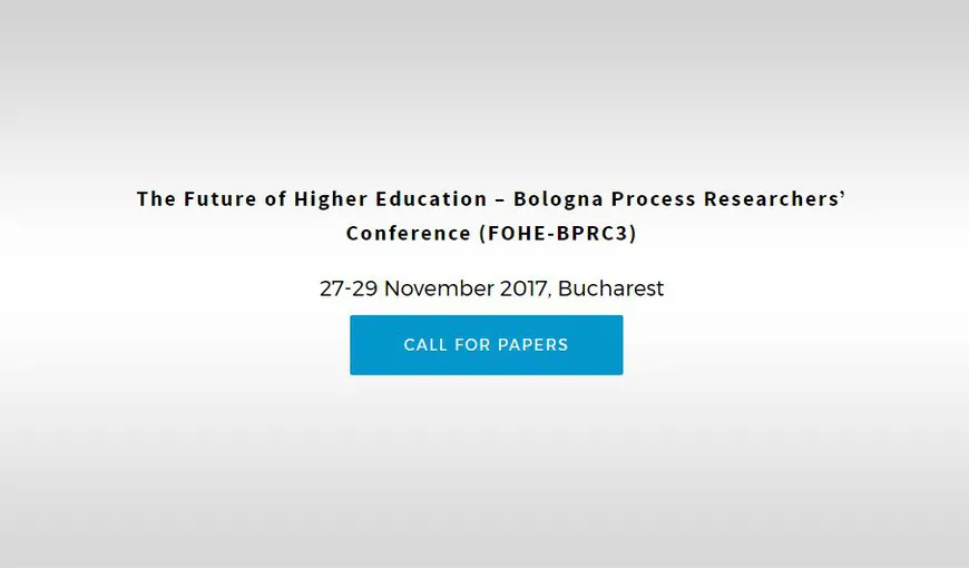Cea mai importantă conferinţă internaţională privind învăţământul superior, la Bucureşti