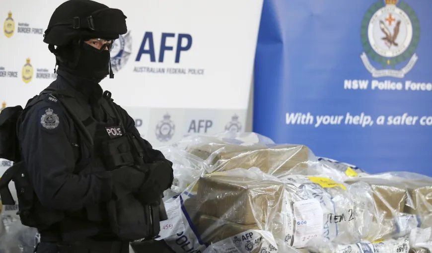 Captură de 700 de kilograme de cocaină descopertă într-un iaht de către poliţiştii australieni