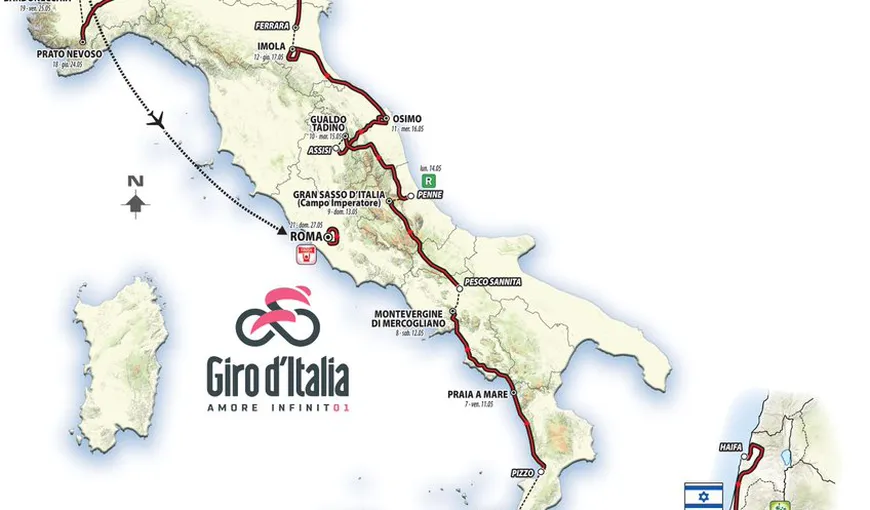 Turul Italiei, în pericol să rateze startul. Organizatorii au primit ultimatum din partea Israelului